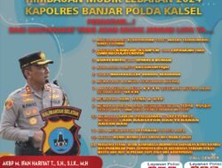 Himbauan Kapolres Banjar Polda Kalsel Jelang Mudik Lebaran 2024