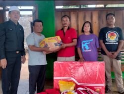 Pemkab Tanbu Salurkan Bantuan Sosial bagi Korban Kebakaran di Desa Sari Mulya