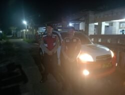 Polres Banjar Lakukan Patroli Untuk Ciptakan Keamanan Di Pemukiman Penduduk Saat Mudik Lebaran