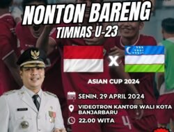 Walikota Banjarbaru Ajak Pecinta Timnas U-23 Nobar Pertandingan Asian Cup 2024 dengan Pesan Penting untuk Masyarakat