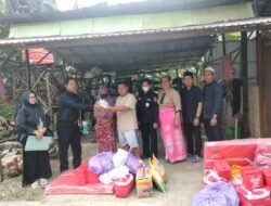 Desa Kersik Putih Terima Bansos Logistik Pasca Kebakaran dari Dinsos Tanbu
