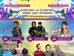 Hari Jadi Kabupaten Kotabaru ke-74, Ini sederet Artis Ibukota yg Akan Menghibur Panggung Siring Laut