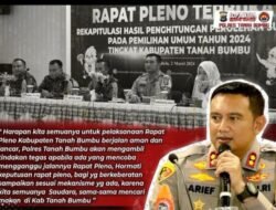 Kapolres Tanah Bumbu Memimpin Pengamanan Rapat Pleno Terbuka Pemilu 2024