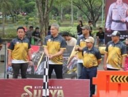 Polres Tapin Gelar Kejuaraan Terbuka Dragbike Bhayangkara Cup Ke 78