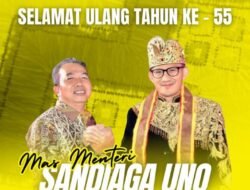 Seluruh Keluarga Besar Dinas Pariwisata Kalimantan Selatan Ucapkan Selamat Ulang Tahun kepada Menteri Sandiaga Uno