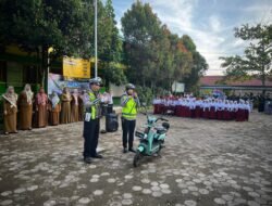 Satuan Lalu Lintas Polres Batola Gencar Sosialisasikan Penggunaan Sepeda Listrik pada Anak Sekolah