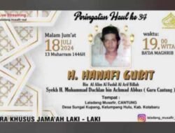 Peringatan Haul ke-34 H Hanafi Gubit Bin Al Alim Cantung: Ribuan Jemaah Padati Laladang Safir di Kotabaru