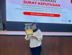 Upacara Penyerahan SK CPNS di Unlam: Saskia Dinda Lestari Mulai Tugas Sebagai Asisten Ahli