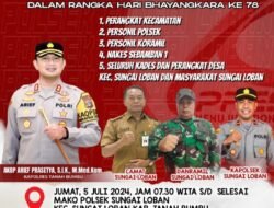 Ayo Ikut Senam Massal untuk Memperkuat Tali Silaturahmi di Polsek Sungai Loban