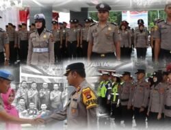 Kapolres Tanah Bumbu Pimpin Upacara Kenaikan Pangkat Anggota Polri