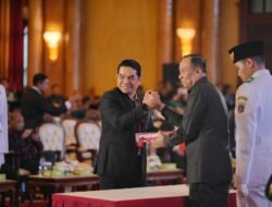 Eka Saprudin Wakili Bupati Tanbu Terima Bendera Pusaka dari BPIP RI