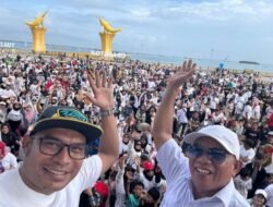 Paslon Bupati Kotabaru H.Muhammad Rusli dan Syairi Muhklis Gelar Jalan Santai Bersama Warga Kotabaru