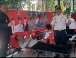 Harhubnas, Pemkab Tanbu Gelar Aksi Donor Darah dan Upacara Bendera