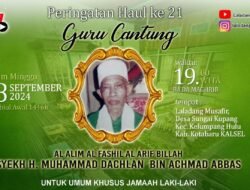 Ribuan Jama’ah Haul Guru Cantung Padati Laladang Musafir