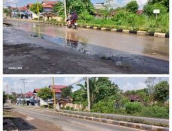 Aksi Cepat Dinas PUPR Kotabaru Atasi Genangan Air di KM 10 Diapresiasi Warga Desa Stagen