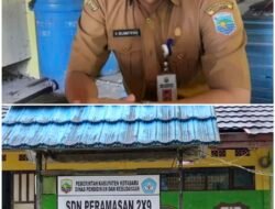 Ini Komentar Kadisdikbud Terkait Proyek SDN Paramasan 2×9 Desa Hampang Yang Diduga Dipecah Pecah