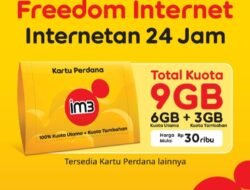 IM3 Freedom Internet Kini Lebih Spesial dengan Kuota Harian, Simpel Kuota dan Banyak Pilihan untuk Pelanggan