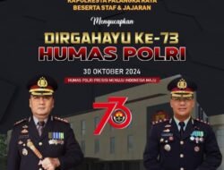 Ucapan Selamat HUT ke-73 Humas Polri dari Polresta Palangka Raya