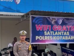 Jaringan Telkomsel Mengalami Kerusakan, Satlantas Kotabaru Sediakan Wifi Gratis