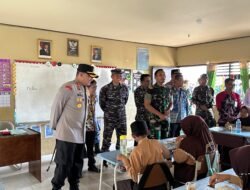 Polres Kotabaru Kawal dan Dukung Kegiatan Uji Coba MBG Didua SDN Semayap