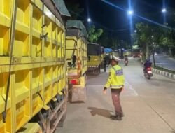 Sat Lantas Polres Balangan Gencar Tindak Tegas Truk Over Dimensi, 42 Tilang Dikeluarkan