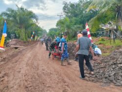 Sasaran Utama Satgas TMMD Ke-123 Pengerasan Jalan Sepanjang 1250 Meter dan Lebar 6 Meter di Desa Talusi