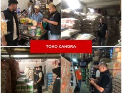 Polres bangka tengah monitoring dan cek harga bahan pokok di wilayah kecamatan koba
