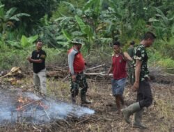 Satgas TMMD ke-123 Bersama Masyarakat Desa Talusi Buka Lahan Tidur Untuk Berkebun