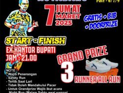 Komunitas Pura-Pura Run Kotabaru Gelar Ramadhan Night Healty Run 5K
