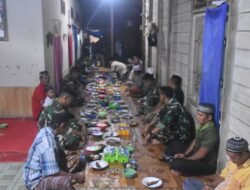 Satgas TMMD ke-123 Gelar Buka Bersama Dengan Warga Desa Talusi