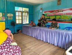 Tingkatkan Kesadaran Kesehatan Warga, Satgas TMMD ke-123 Gelar Penyuluhan Posyandu dan Pos Bindu Didesa Talusi