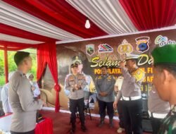 Hari Pertama Operasi Ketupat Intan 2025, Polres Kotabaru Gelar Pengecekan Pos Pengamanan dan Pelayanan