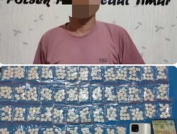 Polsek Pulau Laut Timur Tangkap Pria Pembawa 700 Butir Zenith di Depan Mako