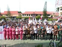 Peringati Hari Buruh Internasional, Polda Kalsel Gelar Bakti Sosial Dan Bakti Kesehatan