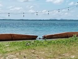 Belum Genap Setahun, Siring Laut Wisata Tanjung Kunyit Jebol Dihantan Gelombang