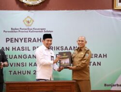 Bupati Kotabaru Terima LHP LKPD Tahun 2024 Dari BPK RI Perwakilan Provinsi Kalsel