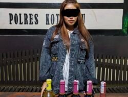 Ops Sikat Intan 2025, Polsek Kelumpang Hilir Aman Seorang Wanita Penjual Miras Ilegal