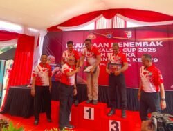 Kapolres Kotabaru Raih Juara Satu Kelas Eksekutif Kedua Kejuaraan Menembak Polda Kalsel Cup 2025