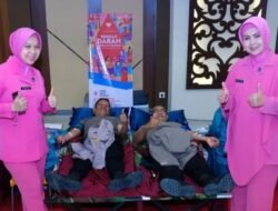 Dansat Brimob Polda Kalsel Ikuti Donor Darah dalam Rangkaian Bhakti Kesehatan HUT Bhayangkara ke-79