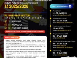 PSDKU Universitas Lambung Mangkurat Siap Mulai Perkuliahan TA 2025/2026 di Kotabaru
