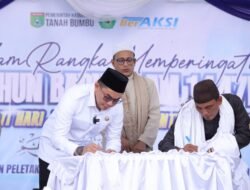 BerAKSI untuk Pendidikan: Bupati Andi Rudi Latif Teken MoU Beasiswa Santri di Ponpes Al-Istiqamah Tanbu
