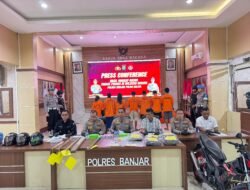 Polres Banjar Rilis Dua Kasus Besar dalam Konferensi Pers: Pengeroyokan Maut dan Jambret