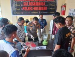 Polres Kotabaru Musnahkan 50,27 Gram Sabu Dalam Operasi Rutin