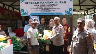 Demi Beras Rp 55 Ribu! Warga Serbu Pasar Murah Polres Tanah Laut