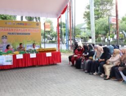 Gerakan Pangan Murah Digelar di Primart Polres Banjarbaru, Warga Senang dan Terbantu