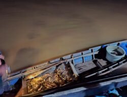 Sat Polairud Polres Batola Ringkus Pelaku Illegal Fishing di Perairan Mekarsari