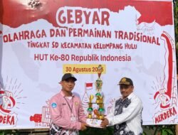 SD Negeri Karang Payau Raih Juara Umum Gebyar Olahraga dan Seni Permainan Tradisional Tingkat SD Se-Kecamatan Kelumpang Hulu