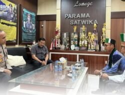 Jalin Silaturahmi, Pengurus HMI Tanah Laut Audiensi dengan Kapolres Ricky Boy Siallagan