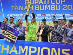 Bupati Tanah Bumbu Cup 2025 Ditutup Penuh Kebanggaan: Yonif 828 TP/BWM Unggul Perkasa