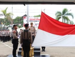 Polres Tabalong Gelar Upacara Peringatan Hari Olahraga Nasional ke-42